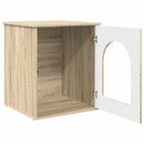 vidaXL Macska Ház Sonoma 53 x 52 x 62 cm Faanyag