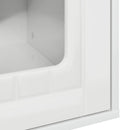 vidaXL Macska Ház Fényes Fehér 53 x 52 x 62 cm Faanyag