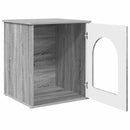 vidaXL Macska Ház Szürke Sonoma 53 x 52 x 62 cm Faanyag