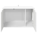 vidaXL Macska Ház Fehér 85 x 55 x 50,5 cm Faanyag