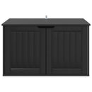 vidaXL Macska Ház Fekete 85 x 55 x 50,5 cm Szerelt Fa