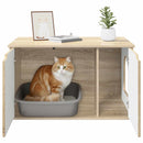 vidaXL Macska Ház Sonoma 85 x 55 x 50,5 cm Faanyag