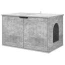 vidaXL Macska Ház Beton 85 x 55 x 50,5 cm Faanyag