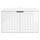 vidaXL Macska Ház Fényes Fehér 85 x 55 x 50,5 cm Faanyag