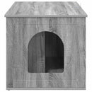 vidaXL Macska Ház Szürke Sonoma 85 x 55 x 50,5 cm Faanyag