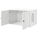 vidaXL Macska Ház Fehér 85 x 55 x 50,5 cm Faanyag