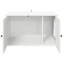 vidaXL Macska Ház Fehér 85 x 55 x 50,5 cm Faanyag