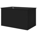 vidaXL Macska Ház Fekete 85 x 55 x 50,5 cm Faanyag