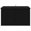 vidaXL Macska Ház Fekete 85 x 55 x 50,5 cm Faanyag