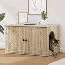 vidaXL Macska Ház Sonoma 85 x 55 x 50,5 cm Faanyag