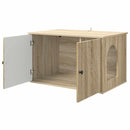 vidaXL Macska Ház Sonoma 85 x 55 x 50,5 cm Faanyag