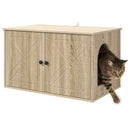vidaXL Macska Ház Sonoma 85 x 55 x 50,5 cm Faanyag
