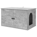 vidaXL Macska Ház Beton 85 x 55 x 50 cm Faanyag