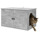 vidaXL Macska Ház Beton 85 x 55 x 50 cm Faanyag
