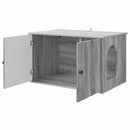 vidaXL Macska Ház Szürke Sonoma 85 x 55 x 50 cm Faanyag