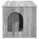 vidaXL Macska Ház Szürke Sonoma 85 x 55 x 50 cm Faanyag