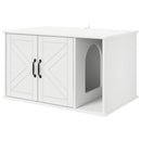 vidaXL Macska Ház Fehér 85 x 55 x 50 cm Faanyag