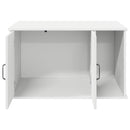 vidaXL Macska Ház Fehér 85 x 55 x 50 cm Faanyag
