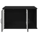 vidaXL Macska Ház Fekete 85 x 55 x 50 cm Faanyag