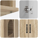vidaXL Macska Ház Sonoma 85 x 55 x 50 cm Faanyag