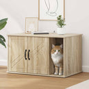 vidaXL Macska Ház Sonoma 85 x 55 x 50 cm Faanyag