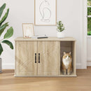 vidaXL Macska Ház Sonoma 85 x 55 x 50 cm Faanyag
