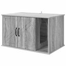 vidaXL Macska Ház Szürke Sonoma 85 x 55 x 50 cm Faanyag