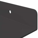 vidaXL Lebegő polc 3 db Fekete 40 x 9 x 2,5 cm Acél