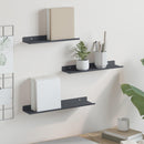 vidaXL Lebegő polc 3 pcs Antracit 40 x 9 x 2,5 cm Acél