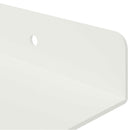 vidaXL Lebegő polc Falra szerelhető 3 pcs Fehér 40 x 9 x 2,5 cm Acél