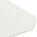 vidaXL Lebegő polc Falra szerelhető 3 pcs Fehér 40 x 9 x 2,5 cm Acél