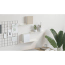 vidaXL Lebegő polc Falra szerelhető 3 pcs Fehér 40 x 9 x 2,5 cm Acél