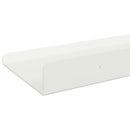 vidaXL Lebegő polc Falra szerelhető 3 pcs Fehér 40 x 9 x 2,5 cm Acél
