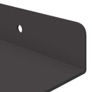 vidaXL Lebegő polc 4 db Fekete 30 x 9 x 2,5 cm Acél