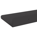 vidaXL Lebegő polc 4 db Fekete 30 x 9 x 2,5 cm Acél