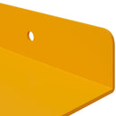 vidaXL Lebegő polc 4 pcs Mustár sárga 30 x 9 x 2,5 cm Acél
