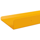 vidaXL Lebegő polc 4 pcs Mustár sárga 30 x 9 x 2,5 cm Acél