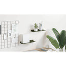 vidaXL Lebegő polc 2 pcs Olajzöld 30 x 9 x 2,5 cm Acél