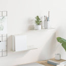 vidaXL Lebegő polc 2 db Fehér 30 x 9 x 2,5 cm Acél