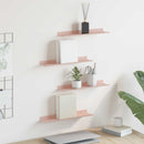 vidaXL Lebegő polc 4 pcs Rózsaszín 40 x 8,5 x 2,5 cm Acél