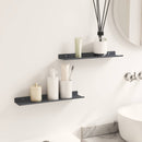 vidaXL Lebegő polc 2 pcs Antracit 40 x 8,5 x 2,5 cm Acél