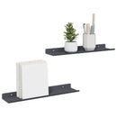 vidaXL Lebegő polc 2 pcs Antracit 40 x 8,5 x 2,5 cm Acél