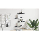 vidaXL Lebegő polc 4 pcs Antracit 40 x 8,5 x 2,5 cm Acél