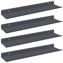 vidaXL Lebegő polc 4 pcs Antracit 40 x 8,5 x 2,5 cm Acél