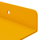 vidaXL Lebegő polc 2 pcs Mustár sárga 40 x 8,5 x 2,5 cm Acél