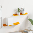vidaXL Lebegő polc 2 pcs Mustár sárga 40 x 8,5 x 2,5 cm Acél