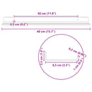 vidaXL Lebegő polc 2 pcs Mustár sárga 40 x 8,5 x 2,5 cm Acél