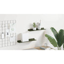 vidaXL Lebegő polc 2 pcs Olajzöld 40 x 8,5 x 2,5 cm Acél