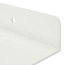 vidaXL Lebegő polc Falra szerelhető 2 pcs Fehér 40 x 8,5 x 2,5 cm Acél