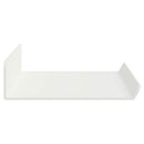 vidaXL Lebegő polc Falra szerelhető 2 pcs Fehér 40 x 8,5 x 2,5 cm Acél